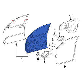 Toyota OE - Front Left Door Shell
