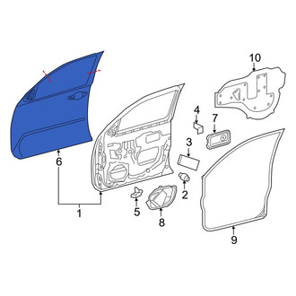 Toyota OE - Front Left Outer Door Outer Panel