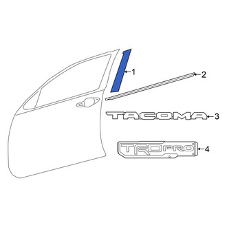 Toyota OE - Front Left Black Out Tape