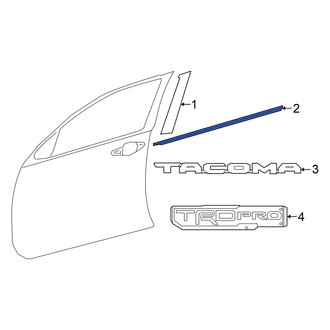 Toyota OE - Front Left Door Belt Molding
