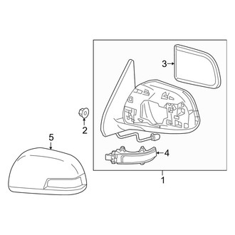 Toyota OE - Front Door - Outside Mirrors