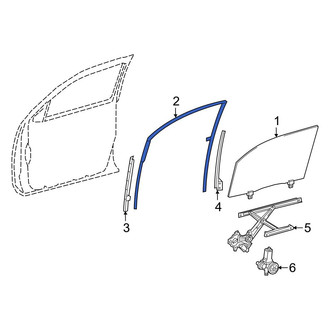 Toyota OE - Front Right Window Channel