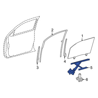 Toyota OE - Front Left Window Regulator