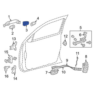 Toyota OE - Front Left Exterior Door Handle Cover