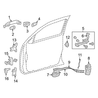 Toyota OE - Front Door - Lock & Hardware