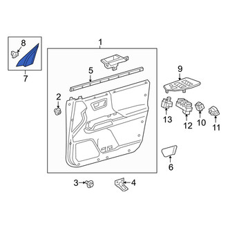 Toyota OE - Front Right Door Mirror Trim Ring