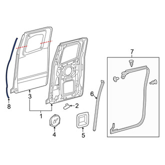 Toyota OE - Rear Right Outer Door Seal