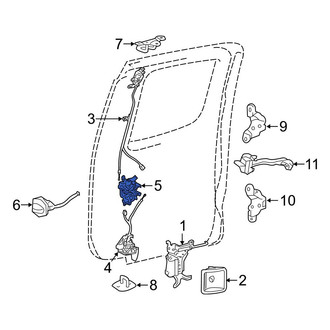 Toyota OE - Rear Right Door Latch Assembly