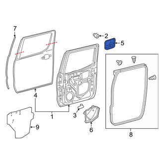 Toyota OE - Rear Left Upper Door Access Cover