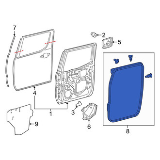 Toyota OE - Rear Right Outer Door Seal