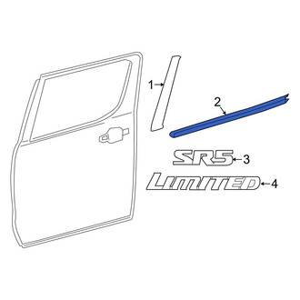 Toyota OE - Rear Left Door Belt Molding