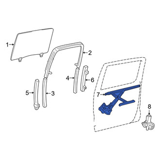 Toyota OE - Rear Left Window Regulator