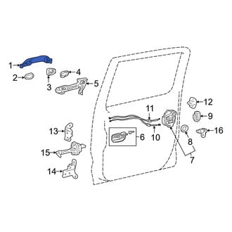 Toyota OE - Rear Outer Exterior Door Handle