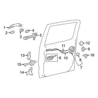 Toyota OE - Rear Door - Lock & Hardware