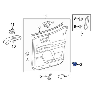 Toyota OE - Door Interior Trim Panel Retainer