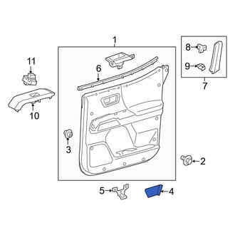 Toyota OE - Rear Left Interior Door Handle Screw Cap