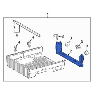 Toyota OE - Rear Truck Bed Floor Sill