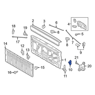 Toyota OE - Rear Tailgate Striker Plate