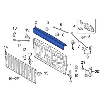 Toyota OE - Rear Tailgate Molding