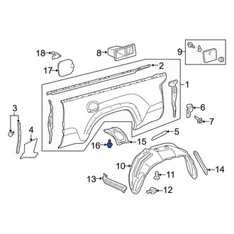 Toyota OE - Truck Bed Panel Bolt