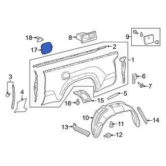 Toyota OE - Rear Fuel Filler Door