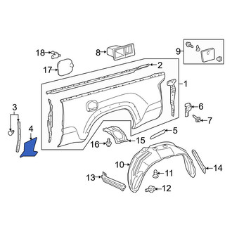 Toyota OE - Rear Left Forward Side Body Trim Protector