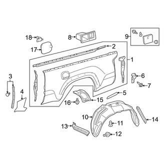 Toyota OE - Pick Up Box - Front & Side Panels