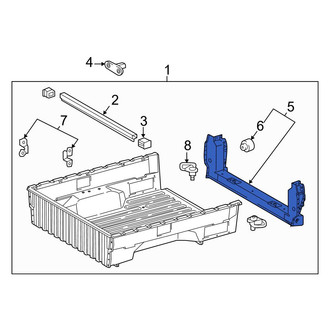Toyota OE - Rear Truck Bed Floor Sill