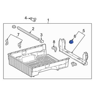 Toyota OE - Rear Tailgate Stop Bumper
