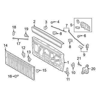 Toyota OE - Pick Up Box - Tail Gate