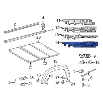 Toyota OE - Rear Truck Bed Decal