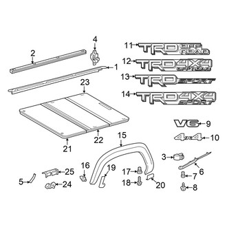 Toyota OE - Pick Up Box - Exterior Trim