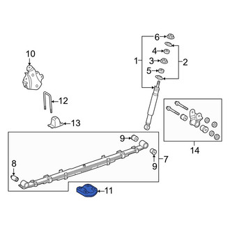Toyota OE - Rear Leaf Spring Plate