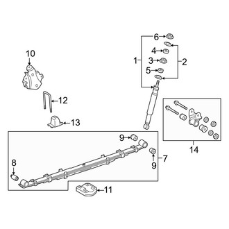 Toyota OE - Rear Suspension - Suspension Components (RWD)