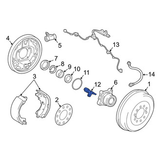 Toyota OE - Rear Left ABS Wheel Speed Sensor