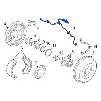 Toyota OE - Rear ABS Wheel Speed Sensor Wiring Harness