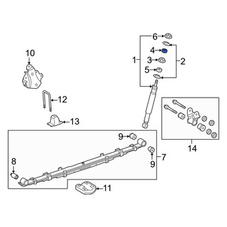 Toyota OE - Upper Suspension Shock Absorber Mount Insulator