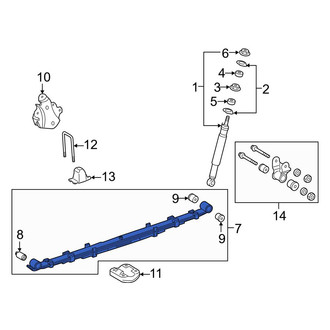 Toyota OE - Rear Right Leaf Spring Assembly