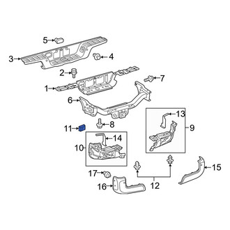Toyota OE - Grille Reinforcement Clip