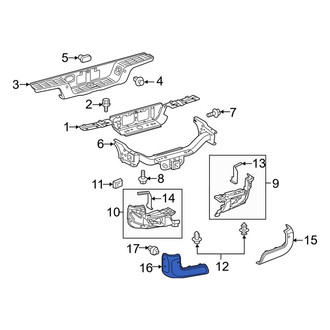 Toyota OE - Rear Left Bumper Cover