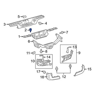 Toyota OE - Rear Bumper Cover Reinforcement Beam Bolt