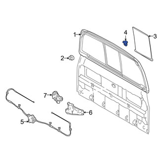 Toyota OE - Rear Cab Sliding Glass