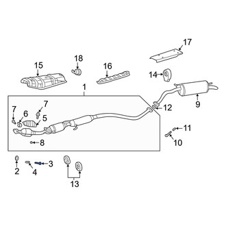 Toyota OE - Rear Exhaust Bolt