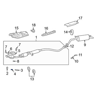 Toyota OE - Front Exhaust Bolt Spring