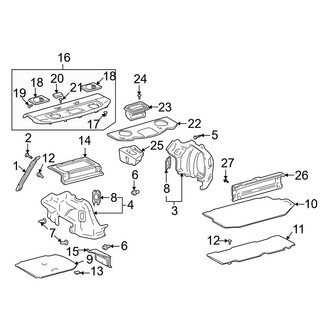 Toyota OE - Windshield Molding Clip