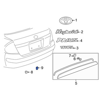 Toyota OE - Rear Deck Lid Stop Buffer