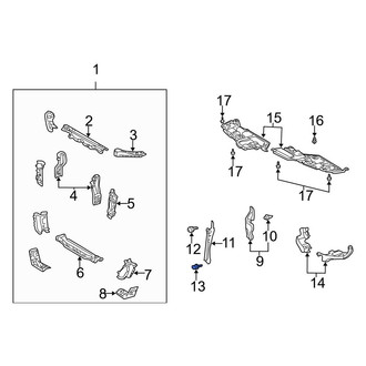 Toyota OE - Radiator Support Tie Bar Bolt