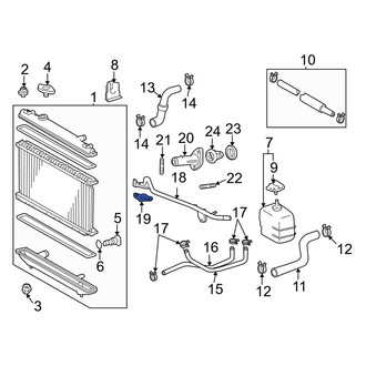 Toyota OE - Engine Coolant Bypass Hose Gasket