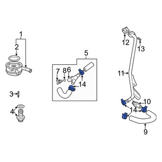 Toyota OE - Engine Coolant Bypass Pipe Clamp