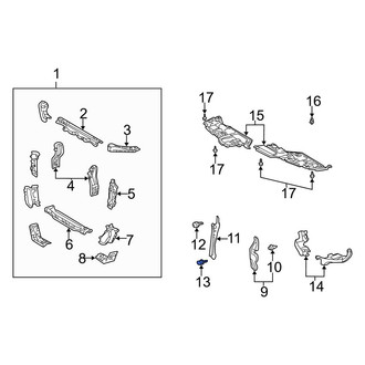 Toyota OE - Radiator Support Tie Bar Bolt